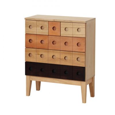 ふるさと納税 海南市 天然木 脚付きチェスト 幅62×奥行28×高さ77cm AKU1045062