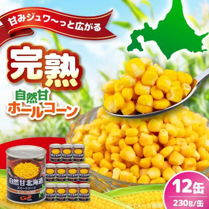 自然甘 ホールコーン 12缶 [AJAG019] 缶詰 北海道