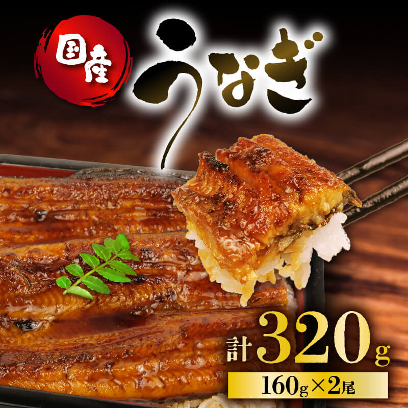 【ふるさと納税】 うなぎ 国産 蒲焼 160g ×2パック 計320g 冷凍 真空パック 鰻 丸天 土用 丑の日 JAS認定活鰻 湯煎 電子 レンジ 調理 可能 無添加 うなぎ丸天 ウナギ 和風 簡単調理 惣菜 おかず 晩ごはん 晩酌 静岡県 藤枝 静岡県 藤枝市