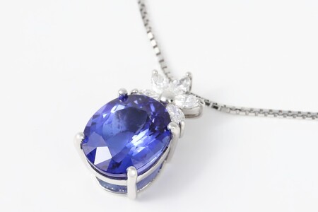 【ふるなび限定】【一点もの】タンザナイト（6.29ct）ダイヤモンドプラチナペンダント　R117　K06140-H　FN-Limited-SP