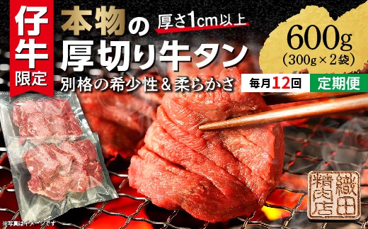 【定期便 12ヶ月】牛タン 厚切り牛タン ステーキ 塩味 600g×12回 小分け 毎月お届け 全12回 | 厚切り牛タンステーキ 肉 焼肉 牛肉 牛たん 塩 天日塩 冷凍 BBQ バーベキュー アウトドア 厚切り タン 焼くだけ 簡単調理 真空冷凍 | 厚切り牛タンステーキ 定期便 _l-7