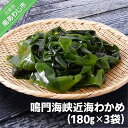 【ふるさと納税】鳴門海峡近海わかめ（180g×3袋）