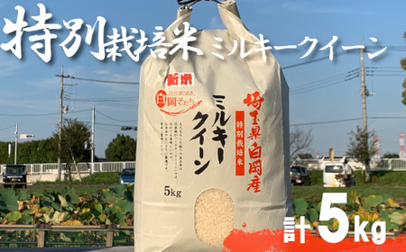 ＜令和7年産＞特別栽培米　ミルキークイーン　5kg　【11246-0109】