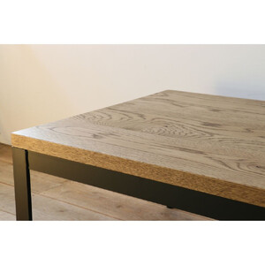 極厚ホワイトオーク無垢材のローテーブル