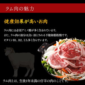 ラム 肩肉 ロールスライス 約1kg（500g×2パック）