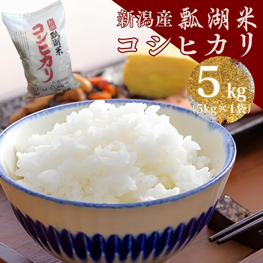 【ふるさと納税】【 令和7年産】新潟産 コシヒカリ 瓢湖米 5kg 白米 精米 米 こめ コメ