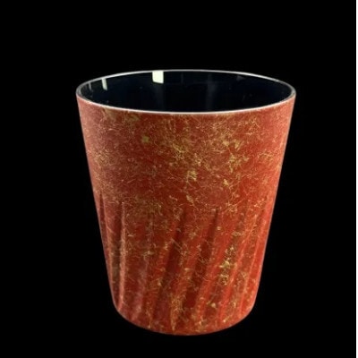 ロックグラス315　乱糸(マット仕上げ)本朱【1633678】