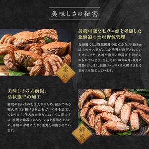 【北海道 噴火湾産】 浜ゆで毛がに 3尾入 約380g～420g ＜カネキチ澤田水産＞ かに カニ 蟹 ガニ がに 森町 ふるさと納税 北海道 毛蟹 毛かに 毛ガニ 毛カニ mr1-1068
