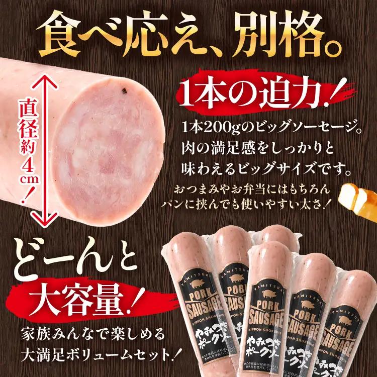 やみつきポークソー 1.2kg（6本） ボロニア ボロニアソーセージ 豚肉 ポークソーセージ にんにく 黒胡椒 おやつ ごはん おかず お酒 おつまみ 福岡県 福岡 九州 グルメ お取り寄せ