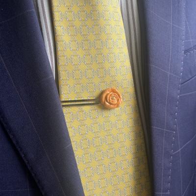 ふるさと納税 茅ヶ崎市 ArtOpus. ネクタイピン 薔薇 オレンジ 湘南 茅ヶ崎市 陶磁器 アートギフト |  | 01