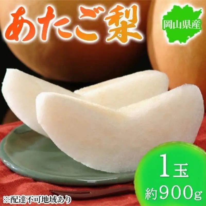 梨 2026年先行予約 岡山県産 あたご梨 約900g 1玉  岡山県産 梨