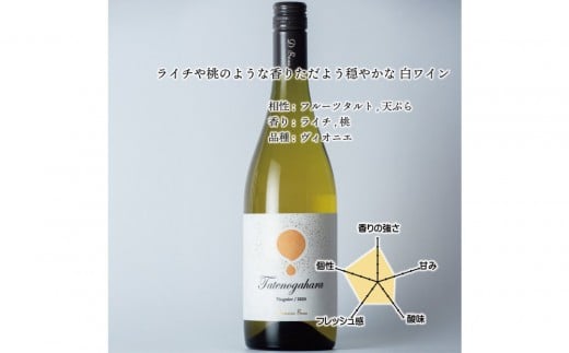 立野原ヴィオニエ 2024 ワイナリー風景ポチ袋5枚セット付き