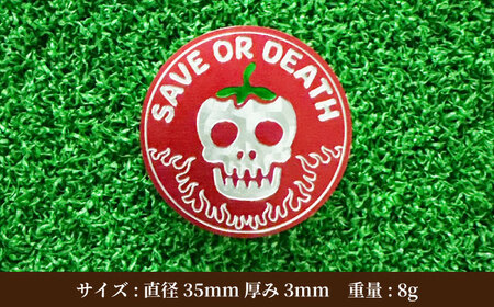 ボールマーカー SAVE or DEATH【PAGANICA TOOLS】 瑞浪市 / ジオニック ゴルフ ギフト 高級[AZBQ151]