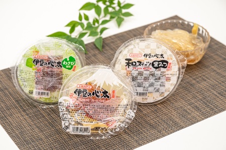 伊豆の心太　丸カップ食べくらべセット24ヶ入（三杯酢・黒みつ・わさび）　/ 心太 心太 ところてん ところてん 伊豆 