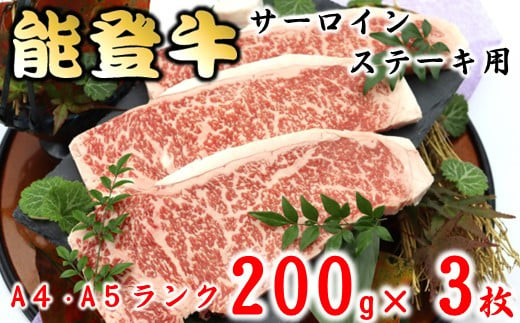 
[B034] 【A4-5ランク】能登牛サーロインステーキ用（600g）
