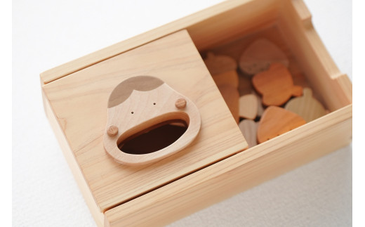 ゆすはらモグモグ（木のおもちゃ）　知育玩具 木製玩具 手作り 安全 積み木 出産祝い 幼児玩具