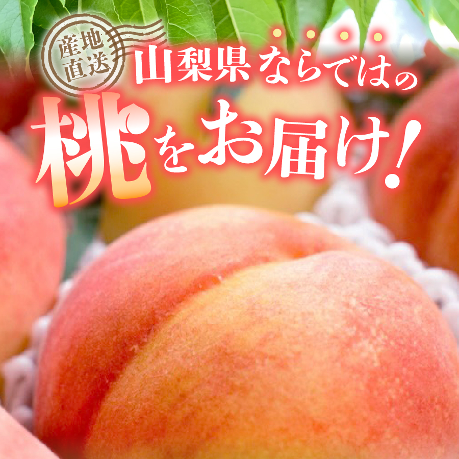 【2026年発送】山梨の朝どれ桃2kg　大玉5玉～7玉【マツコの知らない世界】