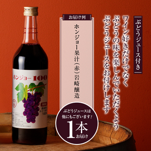 ぶどうの恵みセット　赤白ワイン（各１本）とぶどうジュース１本セット　C-653