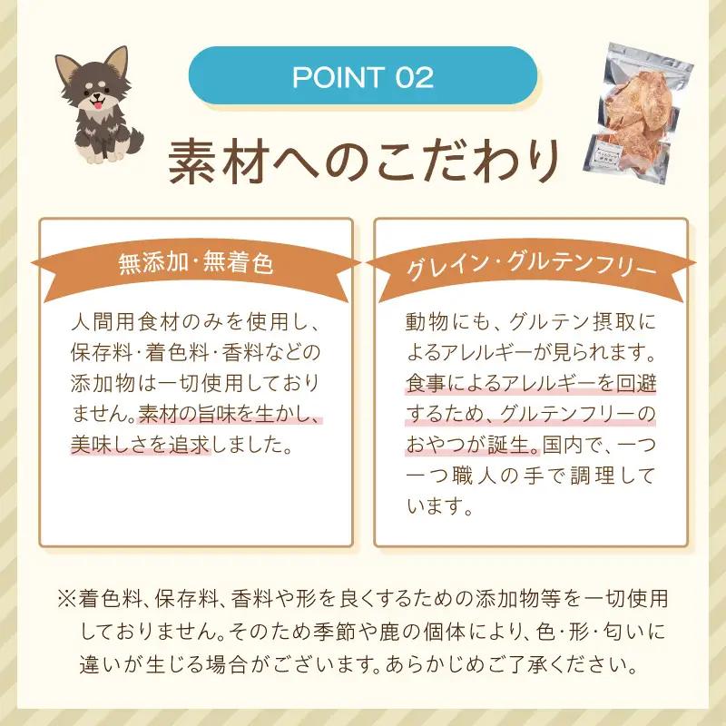 ペットフード研究所 国産無添加 贅沢ささみステーキ100g【ふるさと納税3.0】【087E-038】