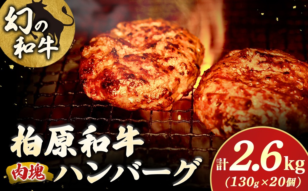 
                  幻の和牛　「柏原和牛」　肉塊（ハンバーグ）2.6kg 国産 黒毛和牛 宮崎牛 牛肉 ハンバーグ 冷凍 宮崎県 小林市
                
