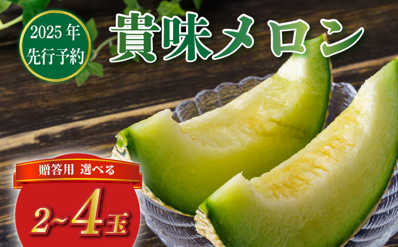 
            【 贈答用 】【2025年 先行予約 】 贈答 貴味 メロン 青肉 選べる 内容量 2玉 / 4玉 めろん meron 甘いメロン 貴味メロン ジューシー 美味しい おいしい 甘い あまい おすすめ 人気 旬 果物 くだもの フルーツ デザート 贈り物 ギフト プレゼント ご褒美 国産 千葉県 旭市 たかの果樹園 tke
          