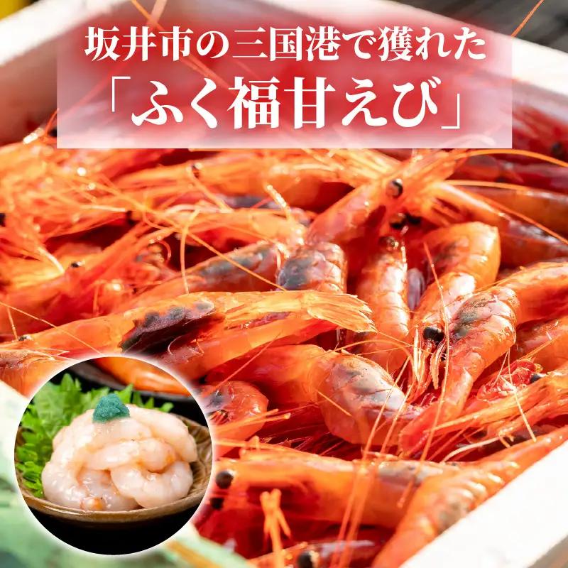 【簡易包装】【訳あり】ふくい甘えび（真空冷凍）300g × 1パック　計300g アマエビ えび 海老 [A-13518]