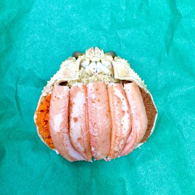 ふるさと納税 京丹後市 セイコガニ甲羅盛Mサイズ　2個セット　
