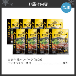 デミグラスソース付き生ハンバーグ  160ｇ×8　ハンバーグ