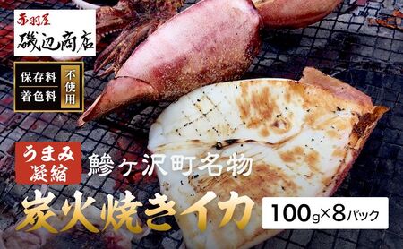 イカ 炭火焼きイカ 干物 青森県産【8パック】
