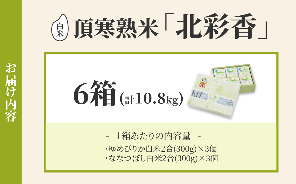 令和8年産 妹背牛産 頂寒熟米 【北彩香(特Ａ２品種)】贈答用36個 2027年5月発送