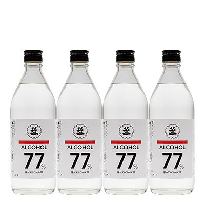 
笹一アルコール77　500ml×4本【001-013】
