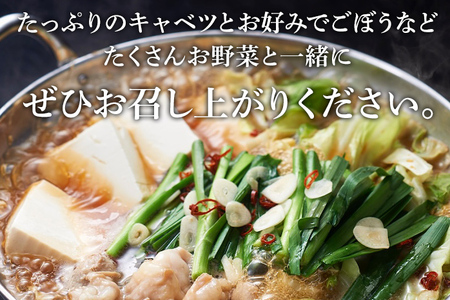 はかた一番どり もつ鍋セット 2～3人前 牛もつ 国産 福岡県産 鍋セット送料無料