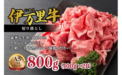 【伊万里牛】 切り落とし 800g 炒め物 焼肉 牛丼におすすめ！ 001-J1847【黒毛和牛 国産 牛肉 ブランド牛 薄切り 肉じゃが カレー すき焼き】