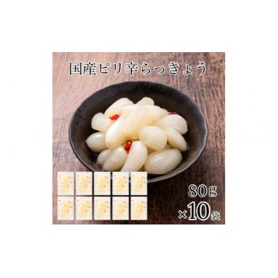 ふるさと納税 小松市 国産ピリ辛らっきょう 10袋セット らっきょう漬け 漬物