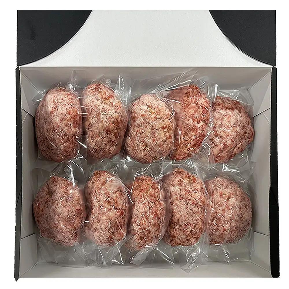 お肉屋さんの手ごね特上ハンバーグ 博多和牛入り 10個（140g×10個） Y26