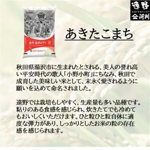 【入金確認後、最短5日で出荷】 【令和7年産】あきたこまち(精米) 岩手県遠野市産 10kg 河判【1702584】