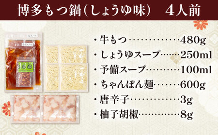 博多もつ鍋おおやま(みそ味・しょうゆ味/各4人前)[BGAD024]もつ鍋 食べ比べ