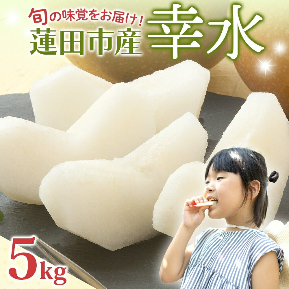 【ふるさと納税】蓮田市産 日本梨 幸水 5kg フルーツ 果物 ナシ なし 甘い みずみずしい シャリシャリ 食感 果汁 くだもの デザート おやつ お取り寄せ 産地直送 ギフト 贈答用 家庭用 埼玉県 蓮田市　お届け：2025年8月上旬～2025年8月中旬