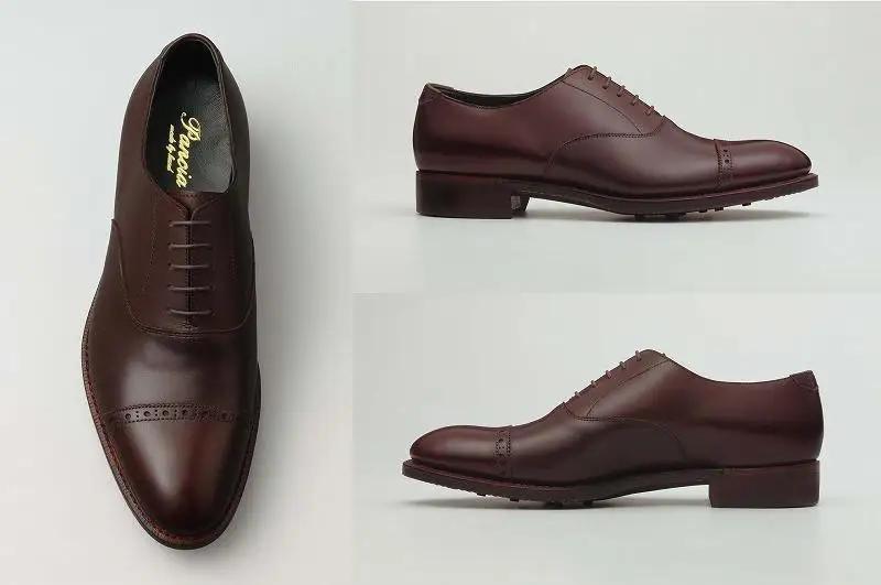 革靴 パンチドキャップトゥオックスフォード（ハンドソーンウェルテッド製法／博多製造） 25cm