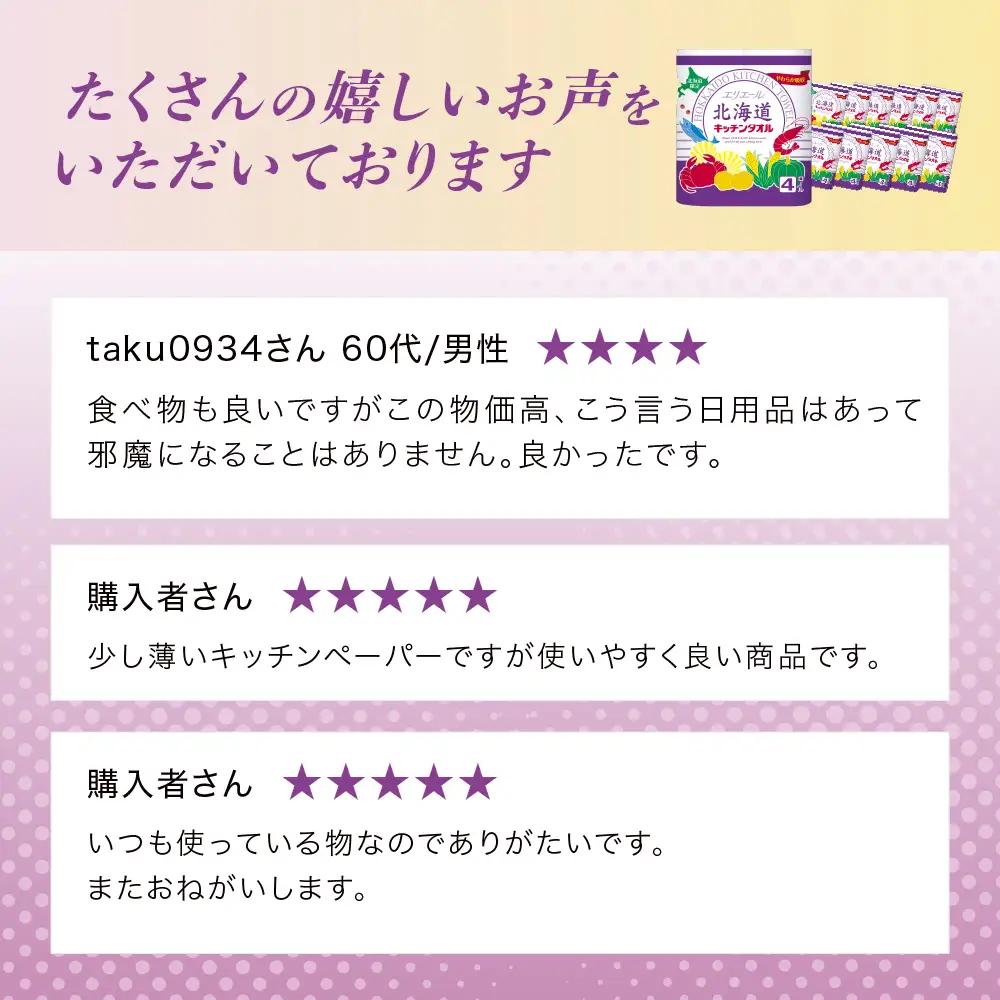 【2回お届け 計96ロール】エリエール 北海道 キッチンタオル 50カット4R 12パック パルプ100% 吸収 キッチンペーパー まとめ買い 防災 常備品 備蓄品 消耗品 日用品 生活必需品 送料無