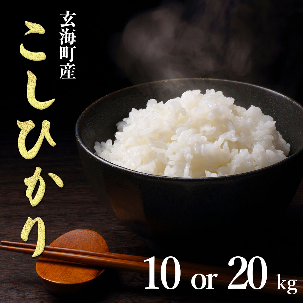 【ふるさと納税】【容量選べる】佐賀県玄海町産こしひかり10kg or 20kg ／ 米 お米 精米 白米 ご飯 産地直送 数量限定 佐賀県 玄海町 常温