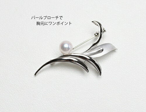 【ふるさと納税】 真珠 ブローチ 7.5mm SV シルバー アコヤ真珠 アクセサリー ファッション ジュエリー akoya パール フォーマル カジュアル プレゼント ギフト 贈り物 贈答品 お祝い 誕生日 記念日 冠婚葬祭 結婚式 卒業式 入学式 三重県 伊勢 志摩 南伊勢町 パールハヤシ