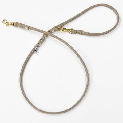 ふるさと納税 八潮市 丸めリード【Mサイズ】ロイヤルエトゥープ ゴールド金具 kazama premium