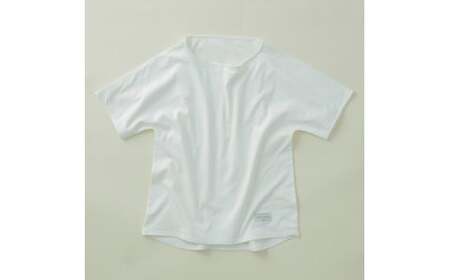 2枚仕立て　オーガニック　コットン　100%　Tシャツ　レディース　S　半袖　白／ソフトママ　ベビー服メーカーが創る　大人　洋服　ファッション　三重県　大台町