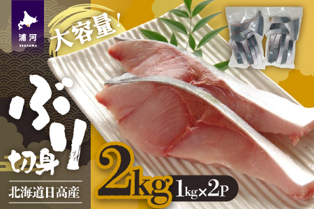 北海道日高産 ブリ切身2kg[25-1381]