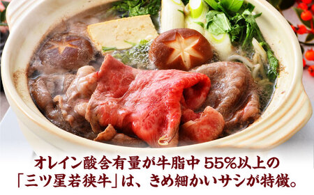 三ツ星若狭牛ロースまたは肩ローススライス1kg｜牛肉 和牛 焼肉 ロース 肩ロース スライス 若狭牛お肉 肉 肉セット 冷凍 1kg ブランド牛 牛丼 炒め物 三ツ星牛 三ツ星 ギフト 贈答 [BFA