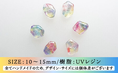 【金具のカラーが選べる】 海洋プラスチックから生まれた ピアス ＆ ネックレス sobolon いびつちゃん 漁網レインボー[TFC037]