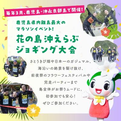 ふるさと納税 和泊町 【130サイズ】第41回花の島沖えらぶジョギング大会オリジナルTシャツ |  | 01