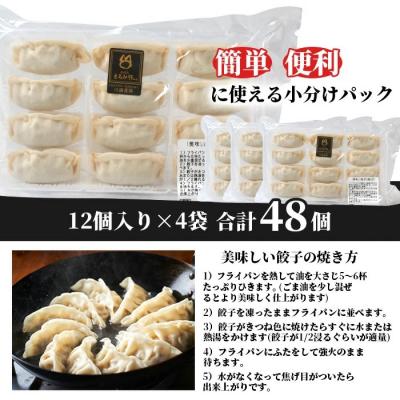 ふるさと納税 石垣市 【石垣島ブランド豚】もろみ豚 特製 餃子 4パック【合計48個】【もろみで育てる自慢の豚肉】 |  | 02