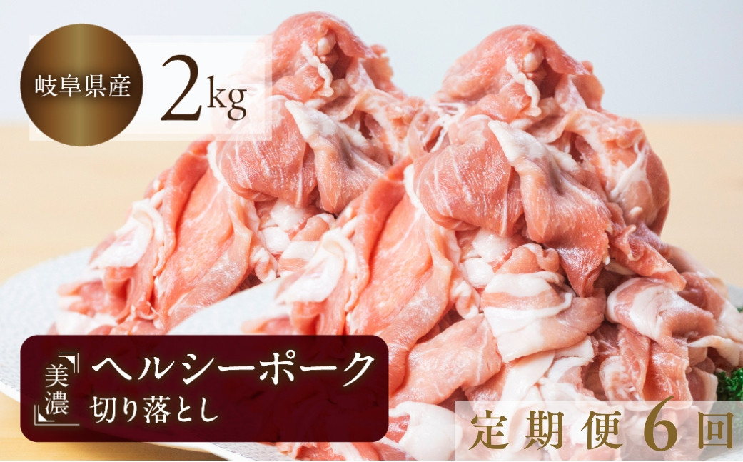 
            【定期便6回】豚肉 切り落とし 500g × 4 計2kg 美濃ヘルシーポーク | 豚肉 肉 小間切れ 小分け ぶた ブタ 切落し きりおとし 冷凍 トキノ屋食品
          